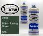 Preview: Lotus, British Racing Green, B86: 400ml Sprühdose + 400ml Klarlack - Set, von ATW Autoteile West.
